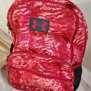 Under Armour Red Patterned Backpack
